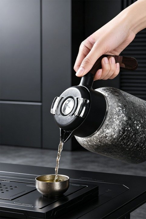 Premium Pure Titanium Insulated Flask detail